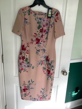 Marks & Spencer Blush Pink Floral Midi Dress